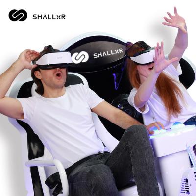 中国 Metal 9d Vr Egg Chair With 2 Seats For Vr Theme Park Amusement Park 販売のため