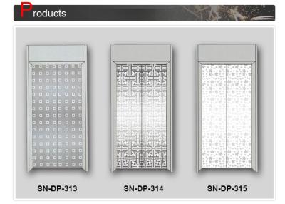 中国 ドアのパネルのステンレス鋼のエレベーターの小屋の装飾の中心/側面の入り口 販売のため