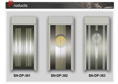 China 2000mm Hairline And Etching Elevator Door Panel 1.2mm Thickness for sale