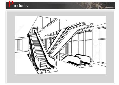 Chine Escalator d'ascenseur de fpm de la vitesse 100 avec le chapeau rond d'admission de balustrade et le plat de plancher clairement contrasté à vendre