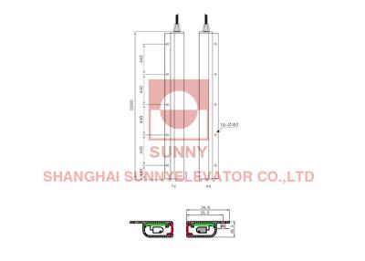 China D Type Elevator Light Curtain Of Elevator Door Detector For Elevator Door System for sale