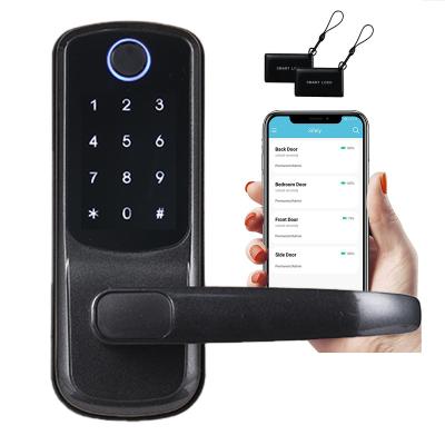 China Apartment Exterior Glass Door Lock/ Gudlaif Fashion Security Code Smart Fingerprint Electric Lock Office/Bedroom/Hotel Smart Front Door Lock for sale