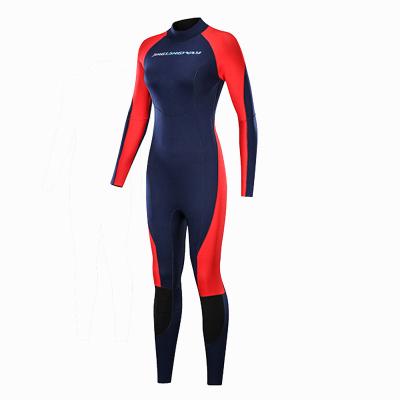 China Custom 3mm Neoprene Anti-UV Logo Surfing Long Sleeves Diving Suit / Wetsuit For Women for sale