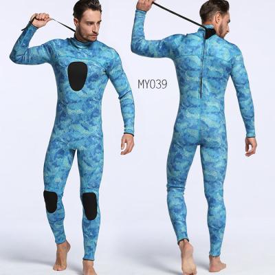 China Adult One Piece Neoprene 3mm Men's Camouflage Scuba Diving Suit for sale