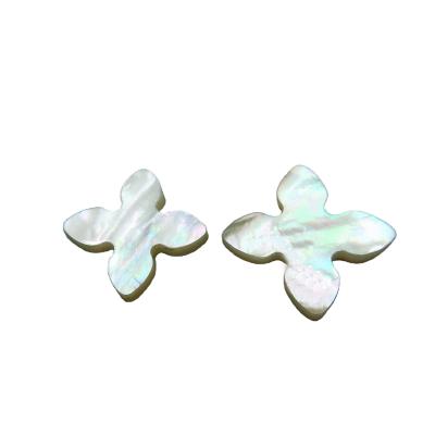 China New Arrival Four Color Fire or Set Leaf Clover Natural Pearl Shell Flower Beads for sale