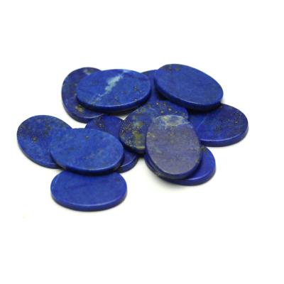 China Jewelry Making 13*18mm Afghan Blue Lapis Lazuli Oval Flat Gemstone for sale