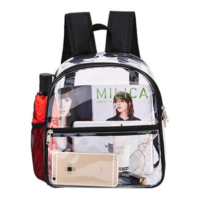 China Other Factory Customized Cold-resistant Stadium Approved See Through Transparent Backpack Water Proof Backpack For Work for sale