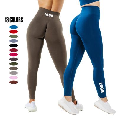 China New Women's Plus Size Breathable Seamless Custom Made High Waisted Gaiters Soft Waist Yoga Pants Crac! crack! butt fitness gaiters for sale