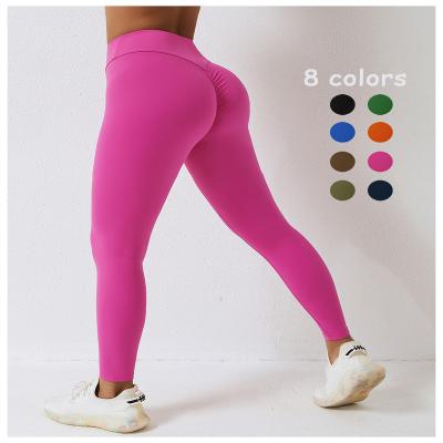 China Breathable Elastic High Waist Women Gym Fitness Sports Legging Autumn Seamless Yoga Pant High Training Gaiters Crac! crack! for sale