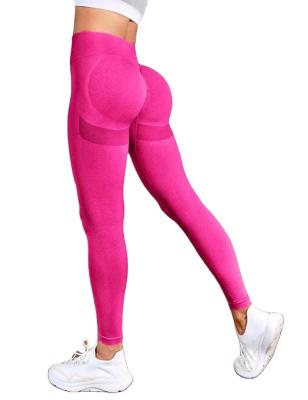 China High Waist Butt Belly Booty Yoga Leggings 2023 CRAC! crack! for women summer fitness gym solid color seamless yoga leggings for sale