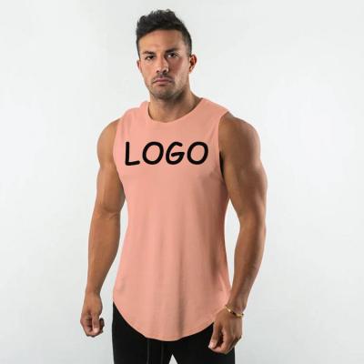 China Slim Shirts Gyms Plus Size 5-XL O-Neck Sleeveless Cotton Tee Shirts Bodybuilding Tops Men Summer Workout Fitness Brand T-Shirt clothing for sale