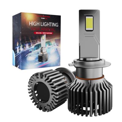 China High Brightness Aluminum Led Headlight H4 H4 Aluminum Led Bulb Smart Fanh4 High Speed ​​Cooling Mini Led Projector Headlight Headlamp for sale