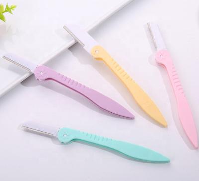 China Fashional Eyebrow Trimmer Shaving Razor Metal Eyebrow Knife Eyebrow Trimmer for sale