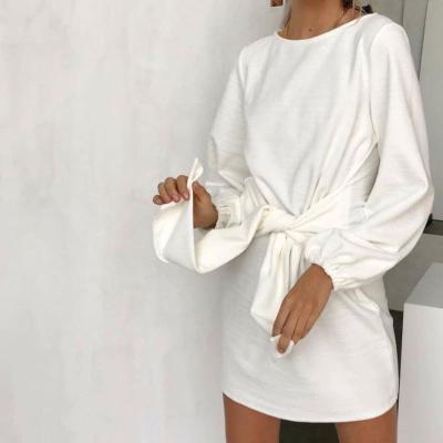 China 2018 Anti-Static New Straps Autumn And Winter Casual Dress Women's Long Sleeved Clothing Free Shipping for sale