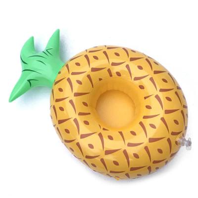 China PVC Various Styles Inflatable Coasters Float Cup Holder Drink For Party Mini Cute Summer Fanny Toys Beach Bathing Pool for sale