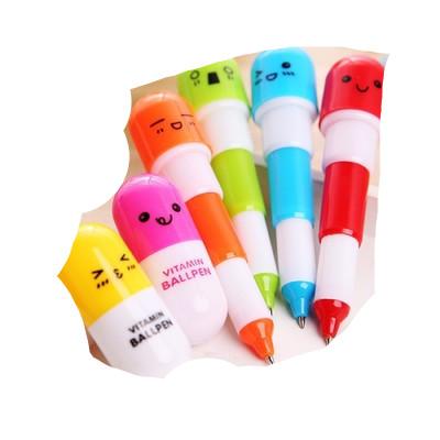 China office & Pen Professional School Office Lovely Creative Pill Ballpoint Pen Cute Learning Stationery School Student Writing Pen Stationery Tool Supplies for sale