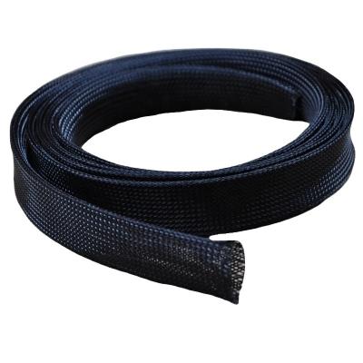 China Wear Resistance PET Abrasive Braided High Temperature Resistant Spiral Auto Winding Rubber Wrapping High Voltage Cable Sleeve for sale