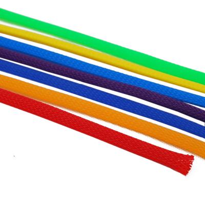 China Cheap High Quality Corrosion Resistance Non Slip To Shrink Tubing Heat Shrinkable Slot Braided Sleeving Reverse Woven Tubular Harness Wrap for sale