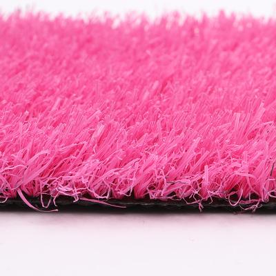 China China Supplier Futsal Rose Red Leisure Grass Artificial Lawn Landscaping Carpet Sculpture For Sale for sale