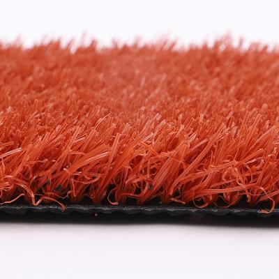 China Chinese Outdoor Colorful Red Grass Drill School Factory Price Artificial Lawn Landscaping Leisure For Sale for sale