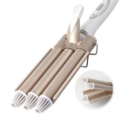 China Household hotel salon Kemei KM-1010 professional electric hair curling iron ceramic barrel hair waver styling hair tools curlers for sale