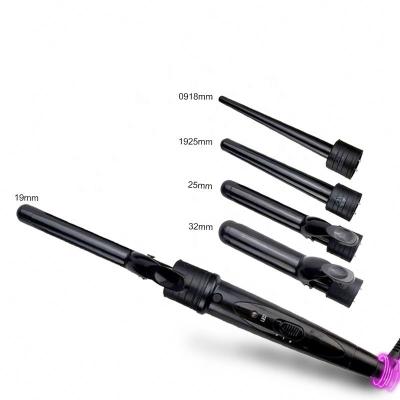 China Easy To Use Professional Hair Curler 5P Different Size Hair Curling Iron Ceramic Coating Clips With Factory Price for sale