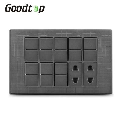 China Security and Fashion Goodtop Pakistan Style 2021G1 8+2 Wall Switches and Sockets for sale