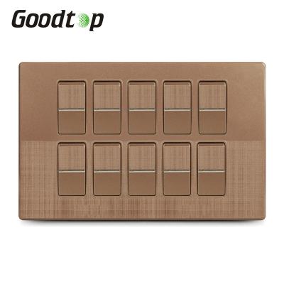 China Security and Fashion Goodtop 2021A3 10 Strip Wall Swtichs for sale