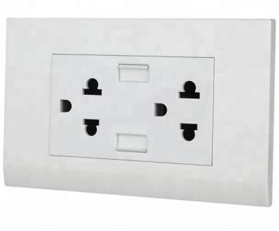 China Convenient and safty double 3pin Thailand socket usb outlet wall socket usb american wall socket for sale