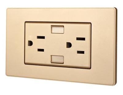 China International Standard USB Sockets Convenient And Safty Wall 13A Double Outlet Socket for sale