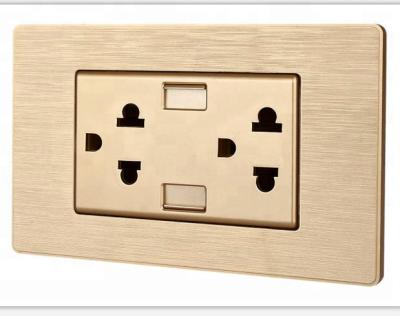 China Convenient and safty Universal 13a Dual USB 3 Pin 2 Multi Band USB Wall Socket for sale