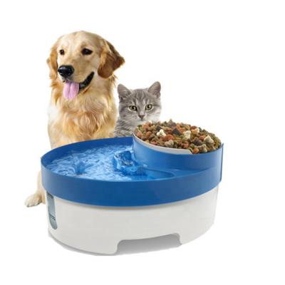 China Custom Automatic Water Food Bowl Dog Feeding Folding Bowl Pet Drinking Water Dual Function Bowls for sale