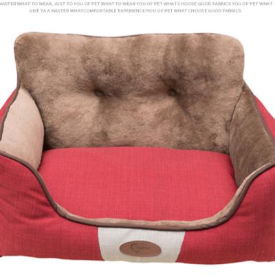 China Wholesale Autumn And Winter Comfortable Warm Dog Pet Bed Cat Sofa Sofa Pet Nest Viable Luxury for sale