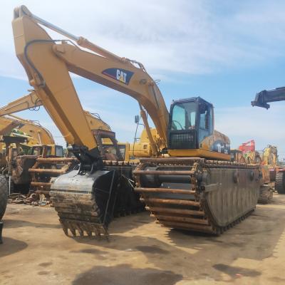 Cina Usato 20 Ton Amphibious Excavator, escavatore di galleggiamento del pontone di Caterpillar 320c sulla vendita in vendita