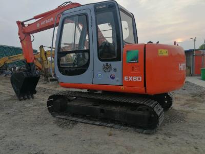 China Hitachi usado Ex60 Mini Crawler Excavator na condição de trabalho excelente com preço razoável. Hitachi de segunda mão Ex60, Zx60, Zx70 Mini Crawler Excavator na venda. à venda