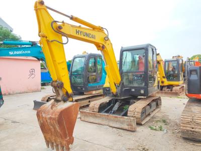 China Miniexcavadora Hyundai original de segunda mano Hyundai R60-7 55-7 Excavadora pequeña coreana Hyundai R55-7 Excavadora de cadenas R80 a la venta en venta