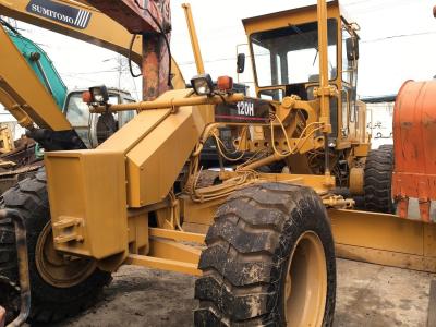 China 100.7kw Power Gebruikte motorgrader Cat 120h motorgrader op wielen Te koop