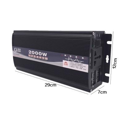 China high quality pure sine wave 24v 220v 3000w 400*242*88mm inverter for sale