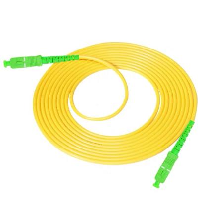 China Telecom Factory 1M SC/PC to SC/PC Simplex Single Mode 9/125um Patch Cord Fiber Optic Optic Cable for sale