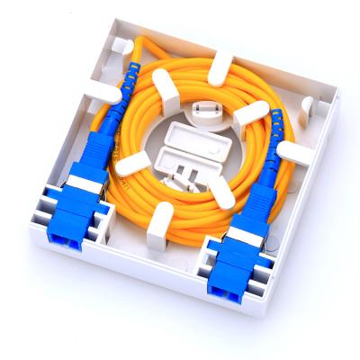 China FTTH FTTB FTTX 2core Network FTTH Fiber Optic Panel Fiber Optic Junction Box Terminal Face Plate for sale