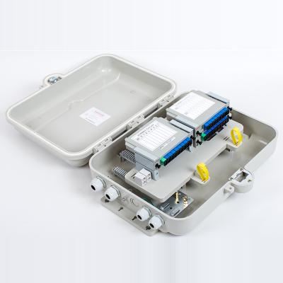 China FTTH 16/32 /48 Cores Fiber Optic Distribution Splitter Box FTTH Outdoor Fiber Optic Distribution Box for sale