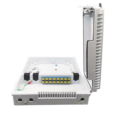 China New FTTH FTTB FTTX Network ODP Waterproof Fiber Optic 16 Port Termination Box With Splitter Box 16 Solid Core for sale