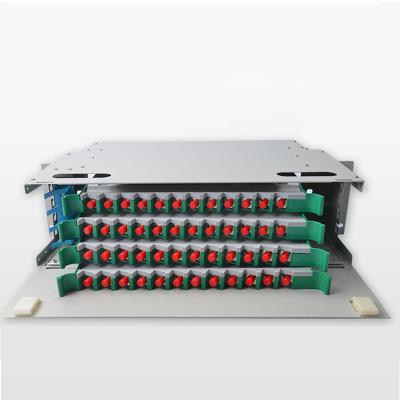 China FTTX fibra optica odf fiber termination box/rack mount odf 48 core, 2U for sale