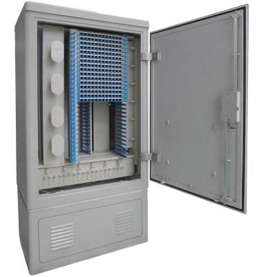 China SMC or ODF Steel Outdoor Fiber Optic Cabinet Cold-rolled FDC for sale