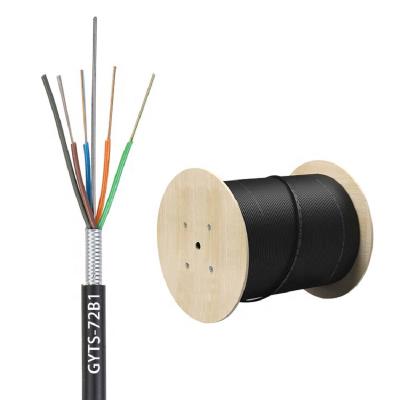 China Cheap FTTH Telecommunication Communication Cable GYTA/GYTS Overhead and Outdoor Single Mode G652D Fiber Optic Duct Cable for sale