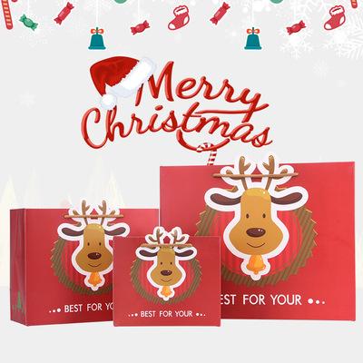 China Recyclable Manufactures Custom Brown Color Kraft Paper Christmas Gift Shopping Bags Paper Bags for sale