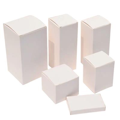 China Small Cardboard Paper White Packaging Box Recycled Gift Box Paper Materials Cardboard Gift Card White Box for sale