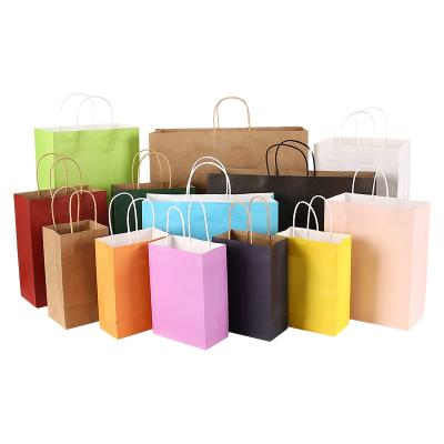 China Recyclable Customizable Christmas Kraft Paper Bags, Packaging Bags For Clothing/Gifts/Food/Gifts for sale