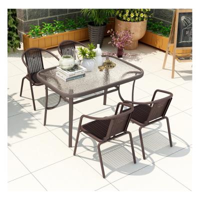 China modern simplicity factory price no metal skeleton restaurant table and chair set outdoor camping for sale