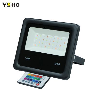 China Warehouse High Power Ip66 Waterproof 11000 Lumens Color Changing RGB Led Flood Light for sale